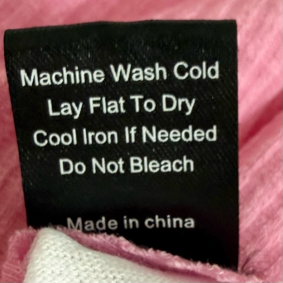 Pol Pink and White Burnout Asymmetrical Poncho Top Size Medium NEW - Picture 7 of 7